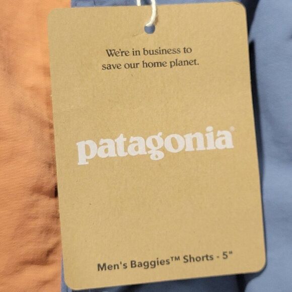 Patagonia Baggies Swim Trunk Shorts Mens Size XL Lined 5” Inseam Peace Patch NEW - Picture 15 of 16